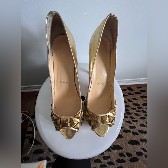 Designer inspired gold pumps size euro 40 - Picture 2 of 14